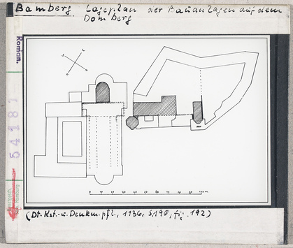 Vorschaubild Bamberg: Domberg, Lageplan 